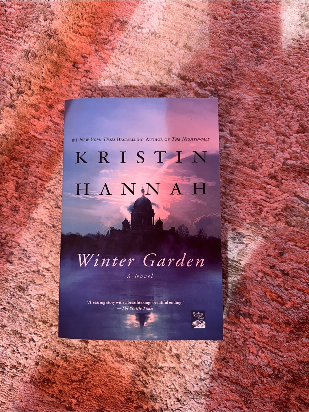 Kristin Hannah "Winter Garden" Paperback — Purple and Blue Cover